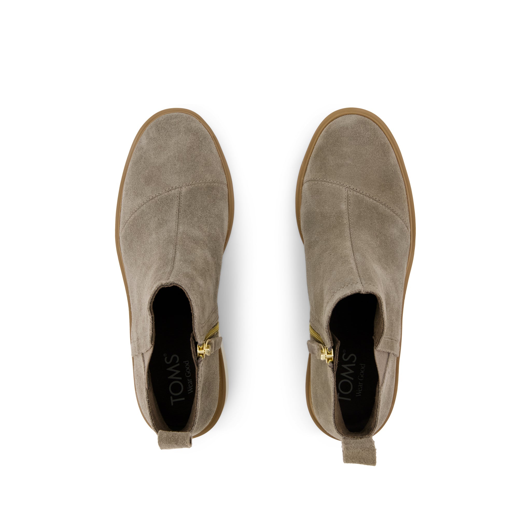 Womens Maude Wedge Boot Canteen Suede - Image 6