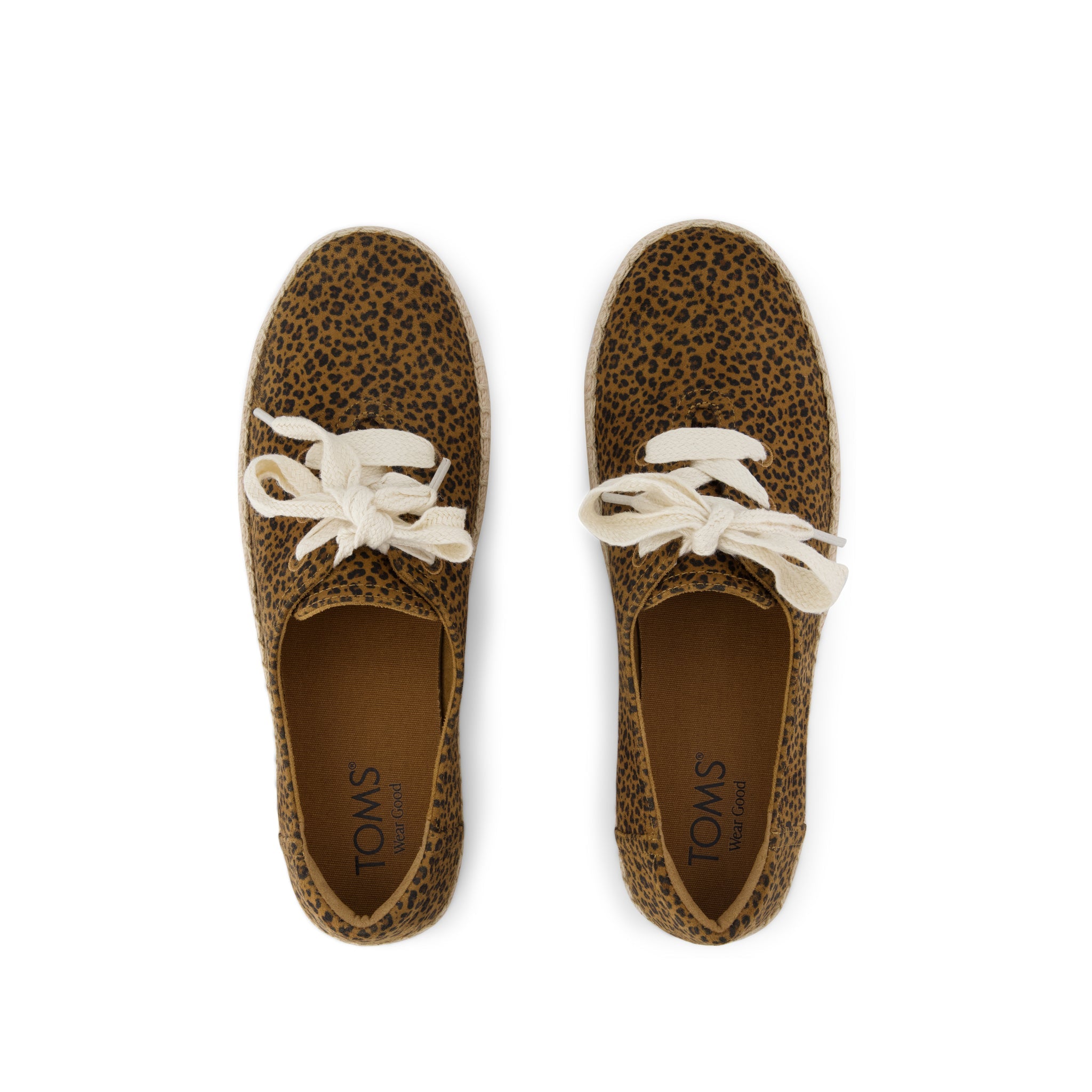 Womens Valencia Lace-Up Platform Espadrille Toffee Leopard Print - Image 6
