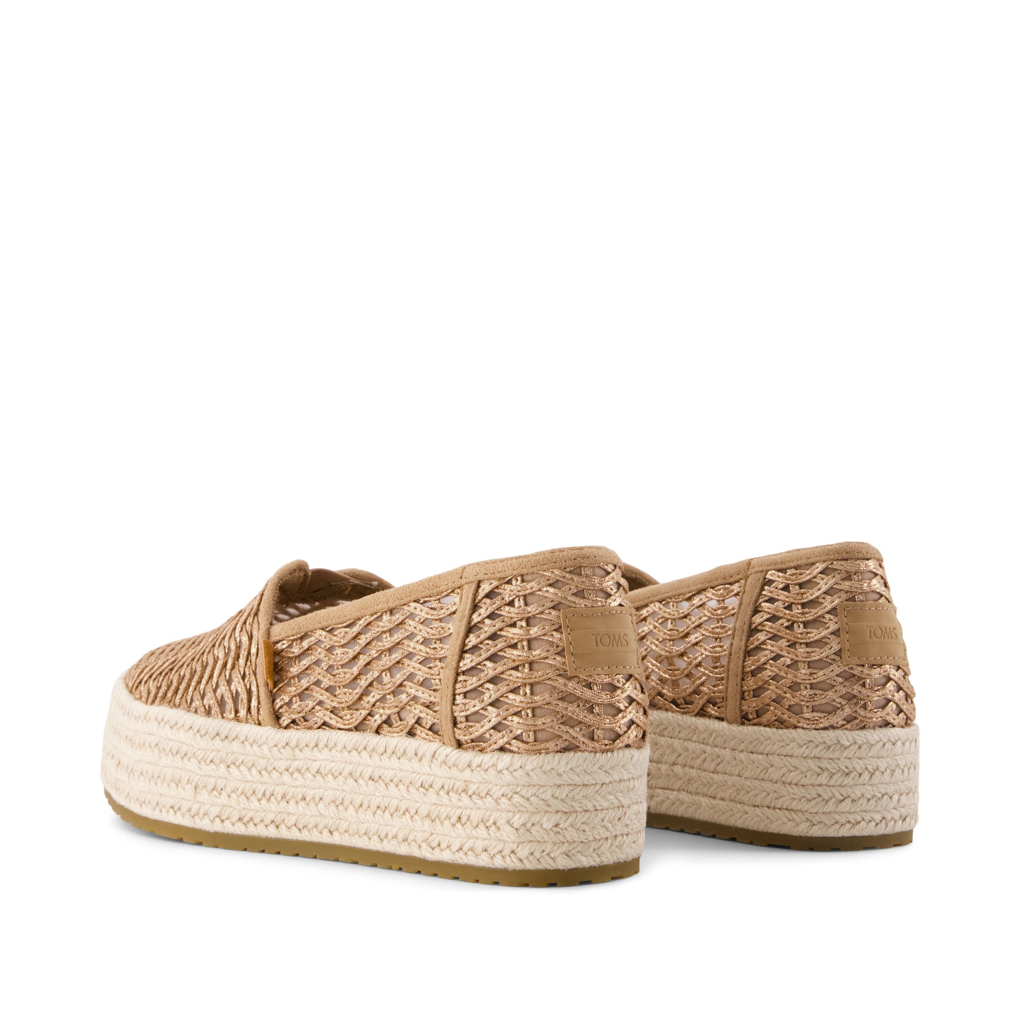 Womens Valencia Platform Espadrille Bronze Deco Basket Weave - Image 4