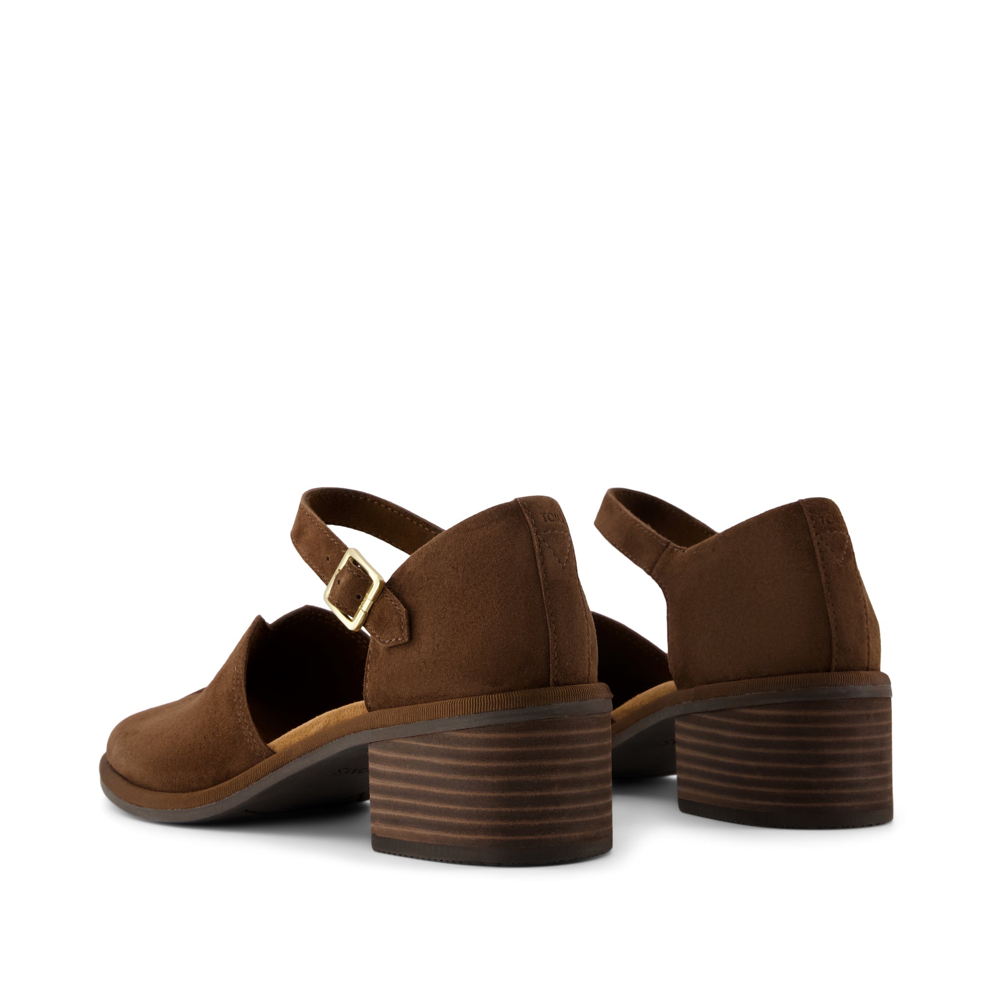 Womens Ines Heel Hot Cocoa Kid Suede - Image 4